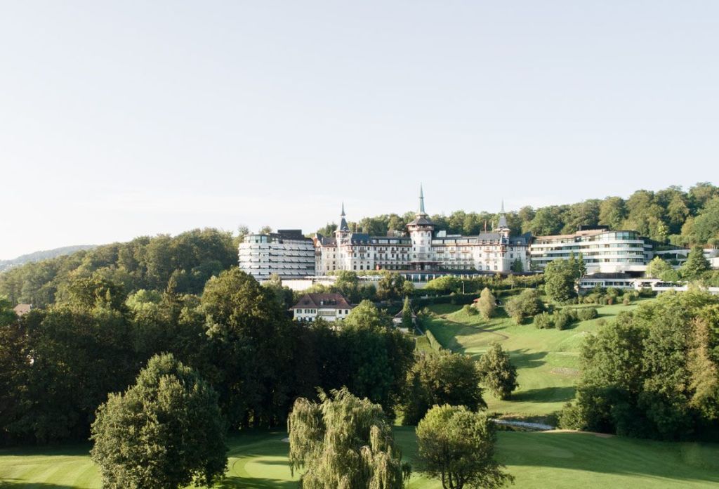 The Dolder Grand aerial view