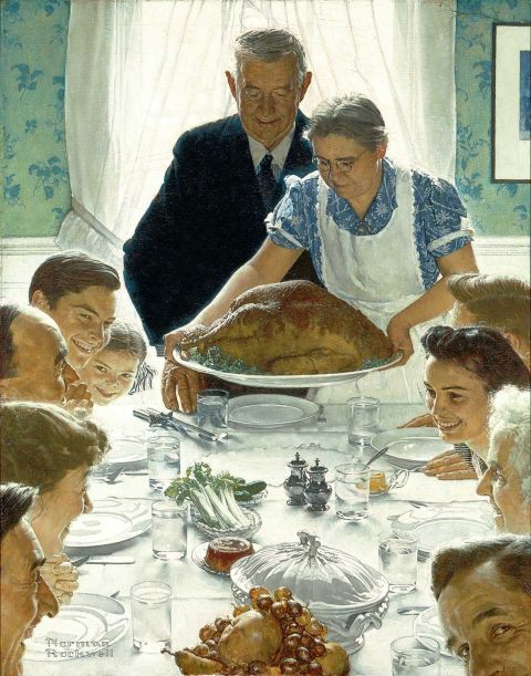 Norman Rockwell, Freedom From Want (1943). Norman Rockwell Museum Collections