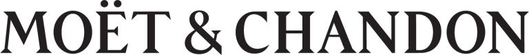 The Moët & Chandon logo in elegant, black serif letters with an umlaut over the E in Moët on a white background.